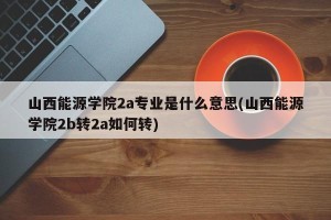 山西能源学院2a专业是什么意思(山西能源学院2b转2a如何转)