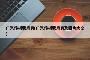 广汽传祺费用表(广汽传祺费用表及图片大全)